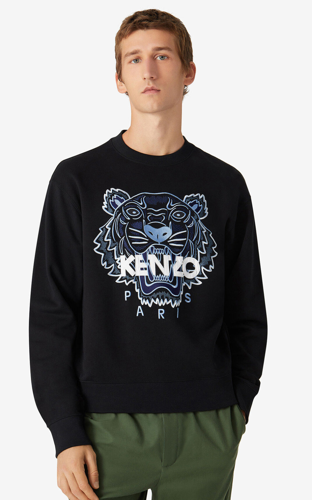 Kenzo Tiger Sudadera Hombre Negras | 5290348-JU